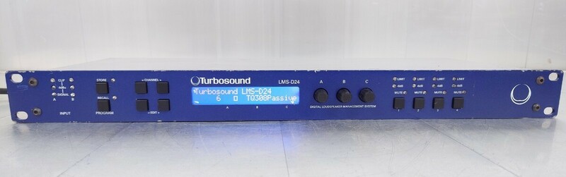 Turbosound デジタルラウドスピーカーマネジメントシステム LMS-D24 通電のみ確認 ジャンク品
