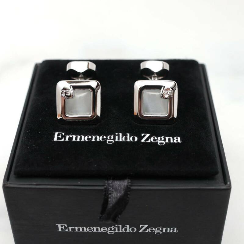 エルメネジルドゼニア Ermenegildo Zegna カフス カフスボタン カフリンクス メンズ ケース付 