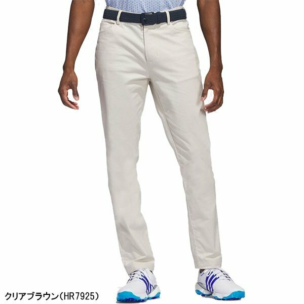 新品 ♪★ アディダス adidas ゴルフ ストレッチ パンツ オフホワイト IT6772 テーパード メンズ golf スリム 速乾 サイズ82 ★ 24608