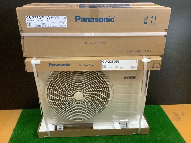 未使用品 Panasonic パナソニック 2023年 ルームエアコン エオリア 6畳 CS-223DFL+CU-223DFL 【6】