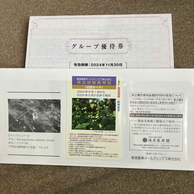 阪急阪神ホールディングス 株主優待券セット