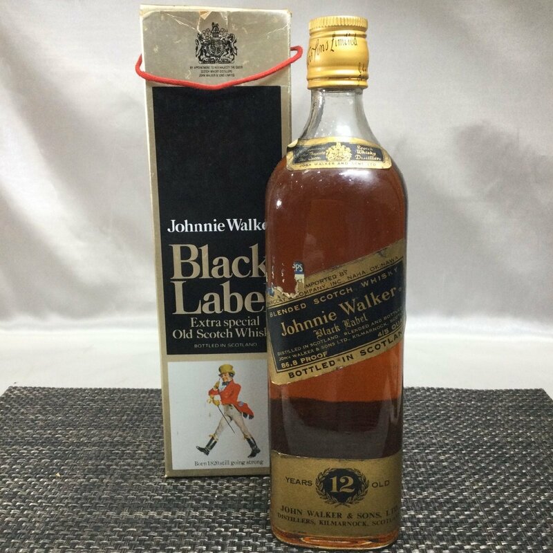 【お酒/未開栓/TO】Johnnie Walker ジョニーウォーカー 12年 ブラックラベル エクストラ スペシャル スコッチウィスキー 古酒　MZ0617/0008