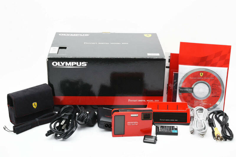 超希少！ 元箱 取扱説明書付★ほぼ新品★ OLYMPUS Ferrari DIGITAL MODEL 2004 世界10000台 国内1000台 限定 (3972)