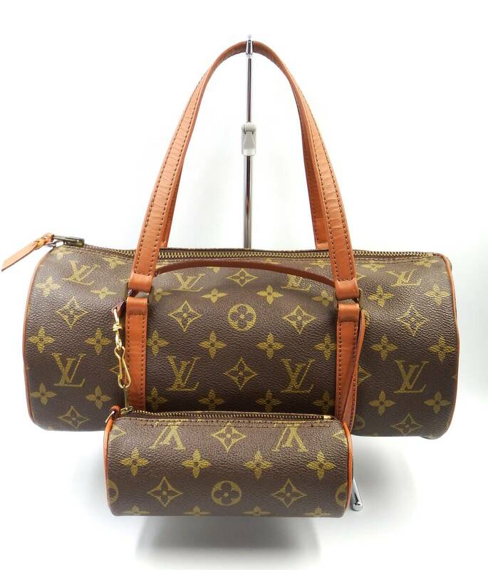 ◎LOUIS VUITTON/LV/ルイ・ヴィトン/モノグラム/パピヨン30/旧型/ハンドバッグ/鞄/M51385/円筒型/ポーチ付き/USED品