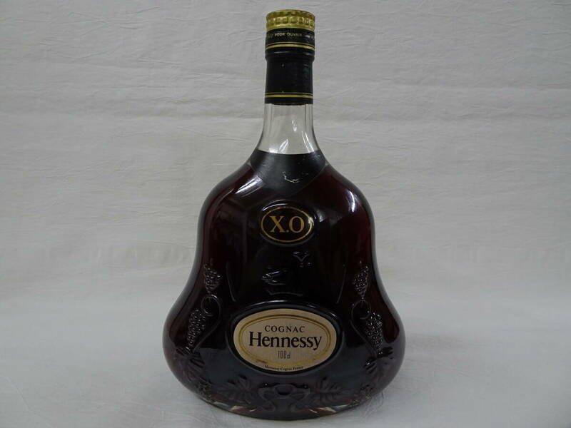 未開栓 Hennessy XO ヘネシー 金キャップ クリアボトル 1000ml 即決