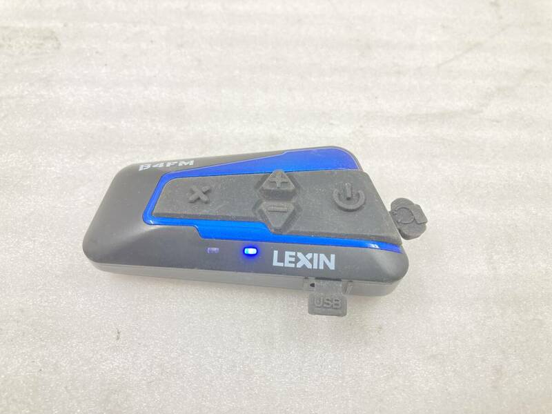 ●LEXIN　バイク用インカム　LX-B4FM　USBケーブル付き　中古品