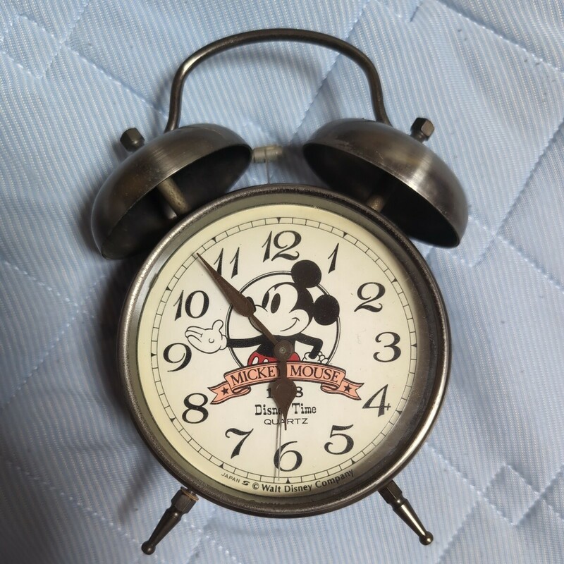 Disney ミッキー 目覚まし時計ジャンク品 インテリア 昭和レトロ ビンテージ