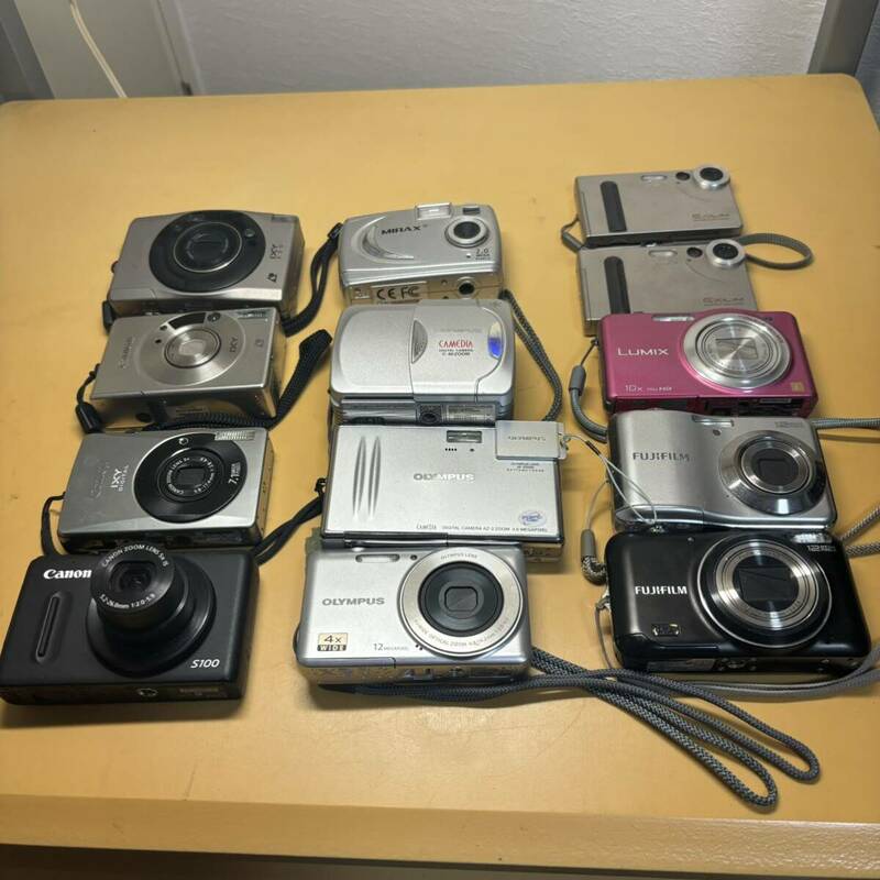 デジカメ まとめ売り 13個 Canon OLYMPUS CASIO FUJIFILM Panasonic デジタルカメラ コンパクトデジタルカメラ 