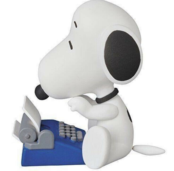  メディコム No.253 UDF PEANUTS シリーズ4 GREAT WRITER SNOOPY 小説家 グレートライター スヌーピー フィギュア タイプライター