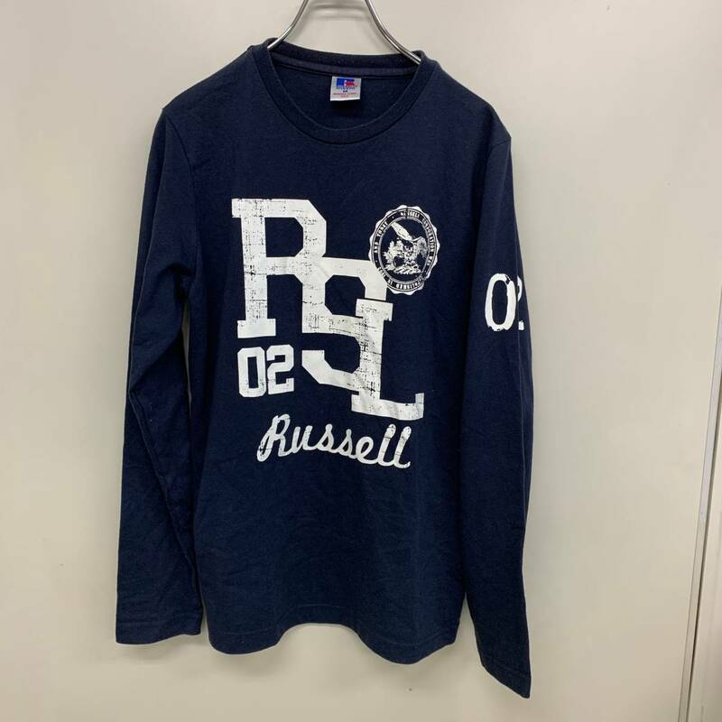 RUSSEL ラッセル ビッグロゴ 長袖 Ｔシャツ Ｍサイズ