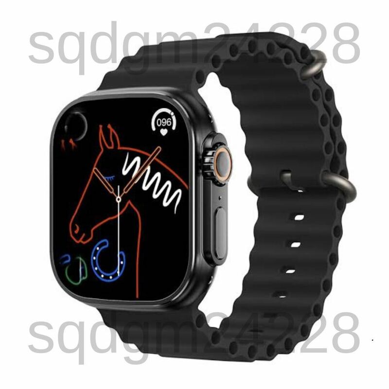 新品 Apple Watch Ultra2 代替品 スマートウォッチ 大画面 Ultra スマートウォッチ 通話 スポーツ 音楽 血中酸素 多機能 日本語アプリ、　