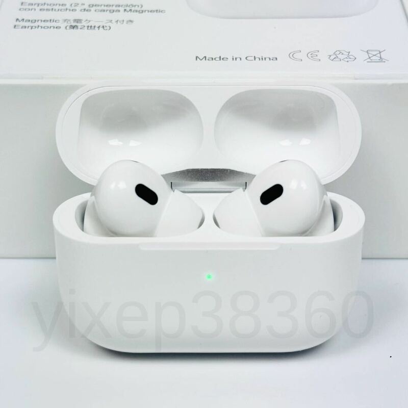 【2024最新型】AirPods Pro 第2世代 代替品 ワイヤレスイヤホン Bluetooth 5.3 TWS 高品質 充電ケース付 Android iPhone X 11 12 13 14 15