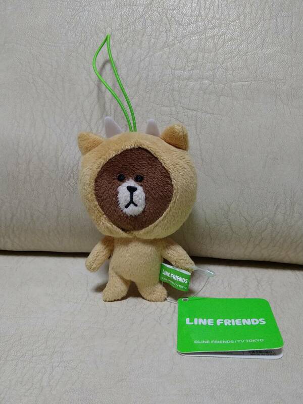 LINE FRIENDS★ブラウン 着ぐるみ マスコット うし・牛★ぬいぐるみ