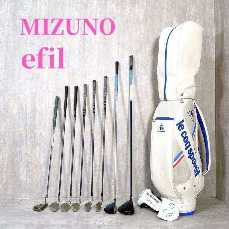 Z375 MIZUNO efilレディース ゴルフクラブセット 11点 かわいい オシャレ VIQ CL TOURSTAGE