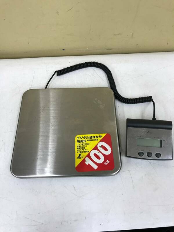 【中古品】シンワ測定 デジタル台はかり 隔測式 100kg 70108　ITM4TASPI1WO