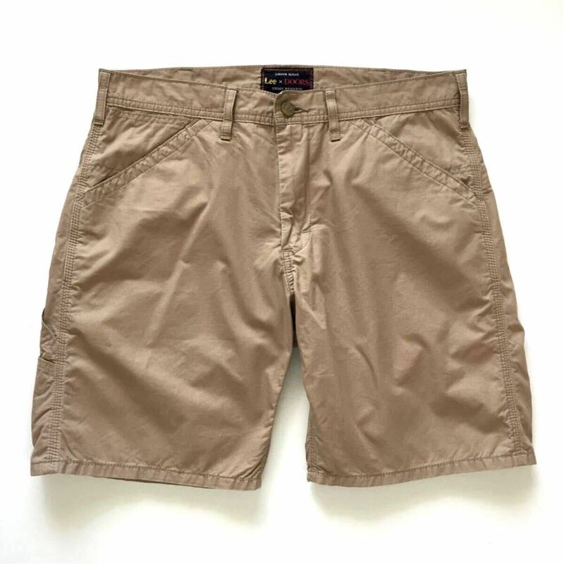 美品 URBAN RESEARCH DOORS Lee Cargo shorts アーバンリサーチ ドアーズ別注 リー カーゴショーツ Lサイズ ハーフパンツ ショートパンツ