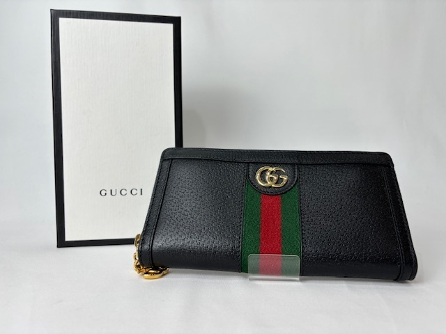 GUCCI グッチ/オフィディアラウンドジップ/523154/グッチ/長財布/ブラック