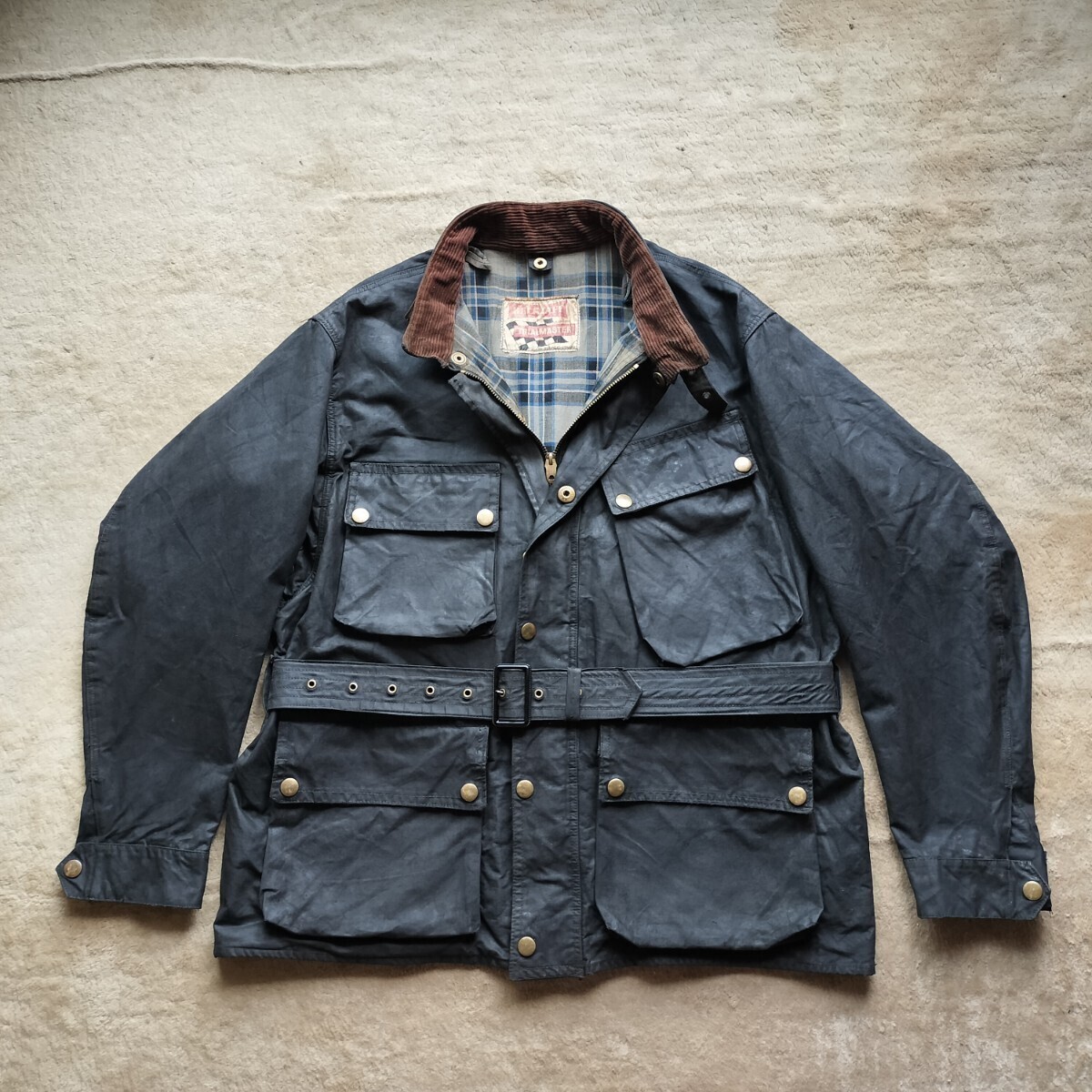 50s Belstaff Trialmaster 42-44 ベルスタッフ　トライアルマスター　チェッカーフラッグタグ　バブアー　インターナショナル　 