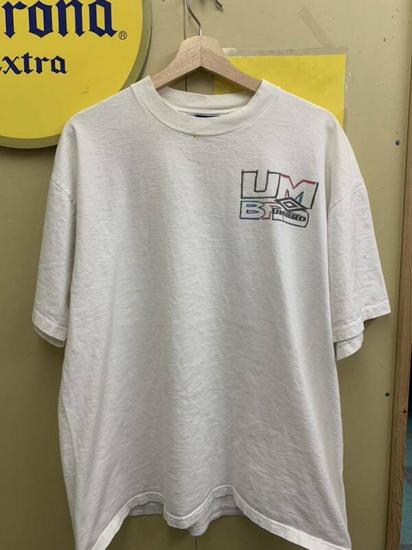 USA古着卸 UMBRO 90's Tシャツ XL ホワイト USA製　アメリカ輸入 ビンテージ 