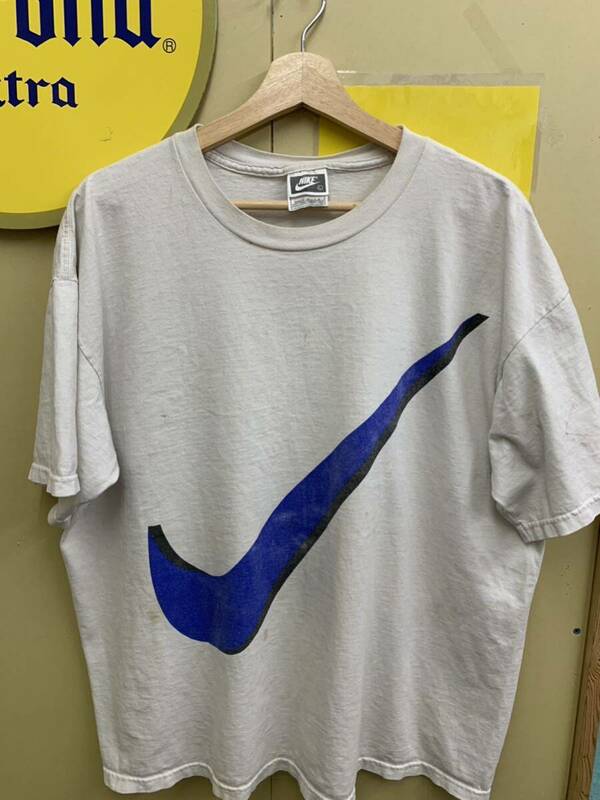 USA古着卸 NIKE 推定90's Tシャツ L ホワイト USA製　アメリカ輸入 ビンテージ 