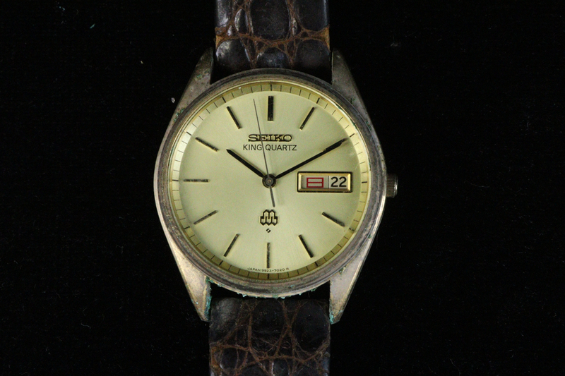 SEIKO 9923-702B セイコー腕時計 KING QUARTZ9923-7020 030383 WATER RESISTANT SGP BACK ST.STEEL 不動品 003IWIIB73