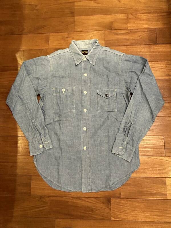 BIG YANK ビッグヤンク chambray shirts S ワーク シャンブレー シャツ ヴィンテージ VINTAGE 古着 アナトミカ 復刻 14ハーフ 日本製