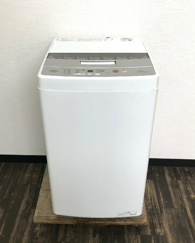 ▲二宮店▲【神奈川県直接引取限定・現状品】E6-17 AQUA アクア AQW-S4M 4.5kg 洗濯機 2022年製