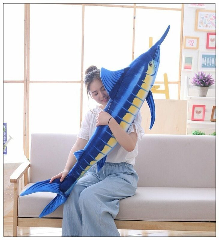 LDL690# ぬいぐるみ インパクト ユニーク プレゼント インテリア 大きい カジキ サメ 海 動物