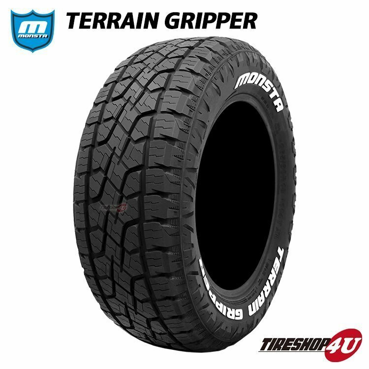 7月下旬入荷 MONSTA TERRAIN GRIPPER 225/65R17 225/65-17 106T XL RWL ホワイトレター オール テレーングリッパー 4本送料税込51,999円~