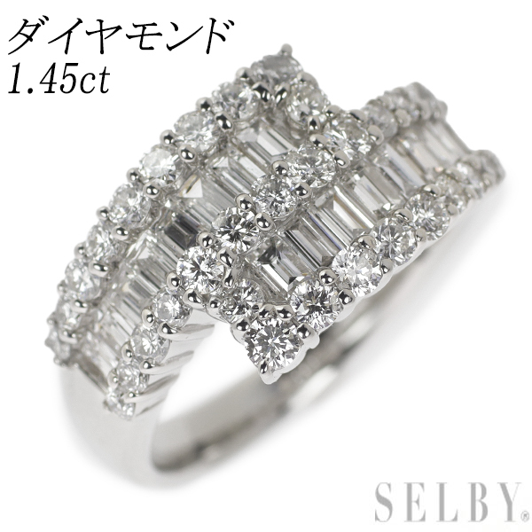 Pt900 ダイヤモンド リング 1.45ct SELBY