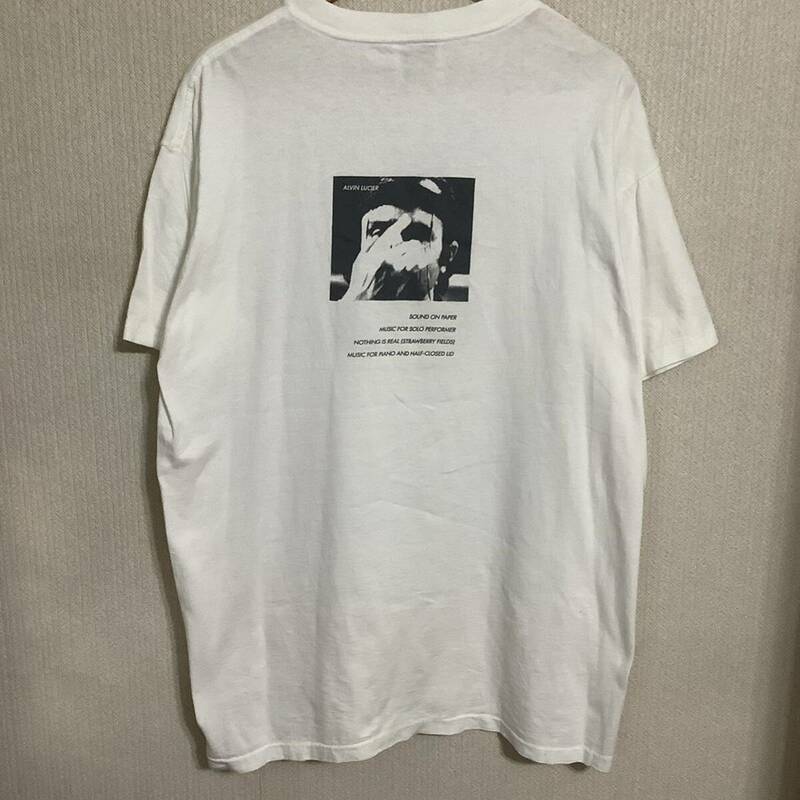 当時もの 1993 実験音楽 Alvin Lucier 電子音楽 テクノ ヴィンテージ Tシャツ 80s 90s ロック オルタナティブ アート