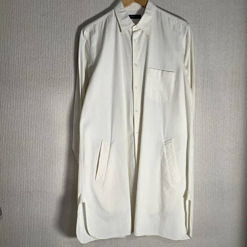 縮絨期 1994AW COMME des GARCONS HOMME PLUS ポケット付き ロング丈　ランウェイ品 シャツ コムデギャルソンオムプリュス 