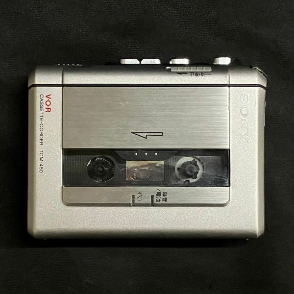 CFM140K SONY ソニー CLEAR VOICE V・O・R カセットレコーダー CASSETTE-CORDER TCM-450 録音 / 再生 シルバー系