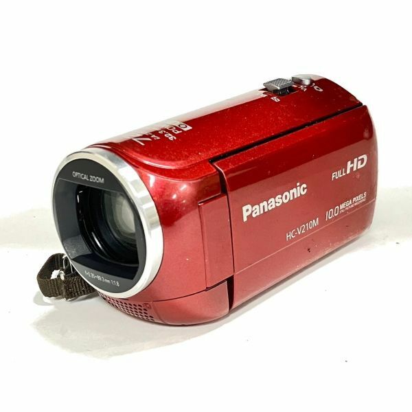 CFM138K ジャンク Panasonic パナソニック ビデオカメラ HC-V210M 2013年製 レッド系