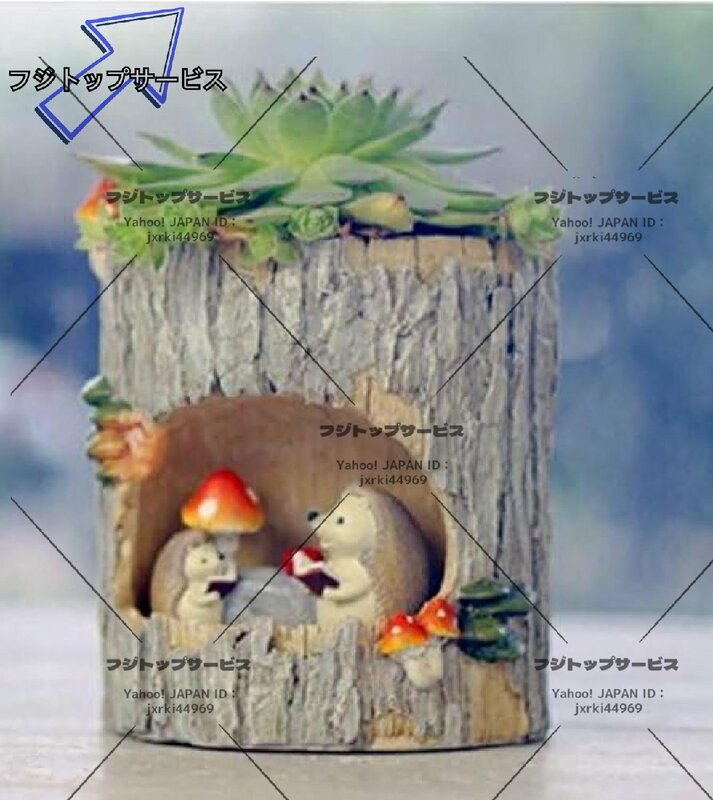 ハリネズミ-可愛い 動物 植木鉢 プランターデザイン小物 フラワーポット DIY 飾り おしゃれ 多肉植物 寄せ植え 鉢 収納スタンドにも z1655