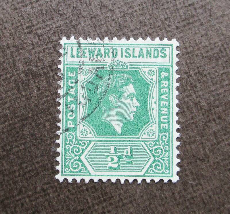 LEEWARD ISLANDS　　SCカタログ＃104　　1/2p　　使用済　　中古品