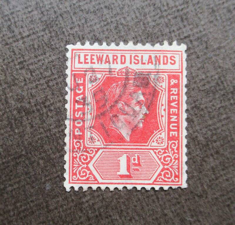 LEEWARD ISLANDS　　SCカタログ＃105　　1p　　使用済　　中古品