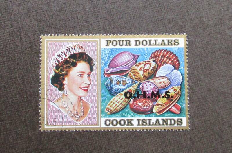 COOK ISLANDS　　SCカタログ＃O30　　$4　　使用済　　中古品