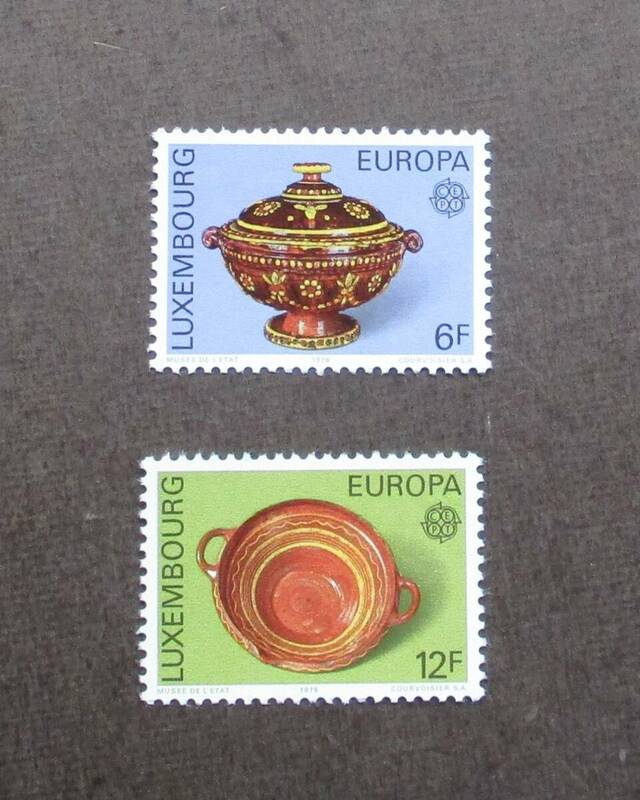 LUXEMBOURG　　SCカタログ＃585-586　　2種完　　未使用　