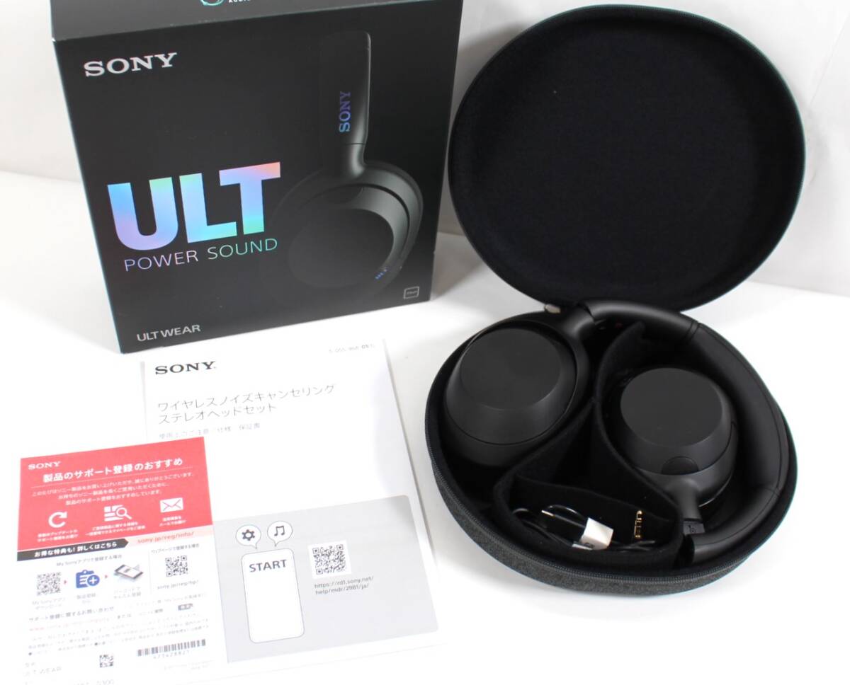 Y6281＃◆中古品◆SONY ソニー ULT WEAR ワイヤレスノイズキャンセリング ステレオヘッドセット Bluetooth WH-ULT900N