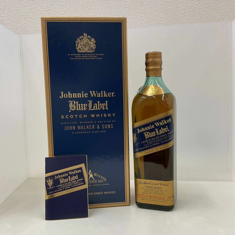 5147 Johnnie Walker ジョニーウォーカー ブルーラベル Blue Label 750ml 43% スコッチウイスキー　ウイスキー　未開栓　箱付き　約1.3kg