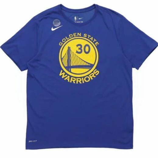 Nike Golden State Warriors DRI-FIT NBA Short Sleeve Blue 'Curry' 870775-496サイズXL