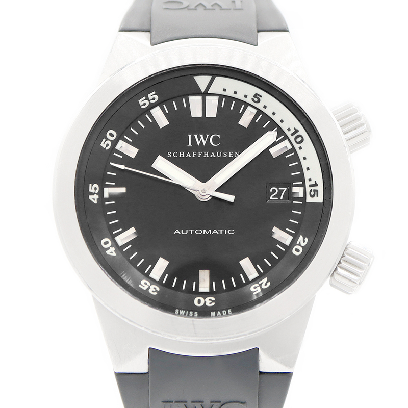 IWC インターナショナルウォッチカンパニー アクアタイマー IW354807 デイト 黒 ブラック SS ステンレス メンズ 自動巻き