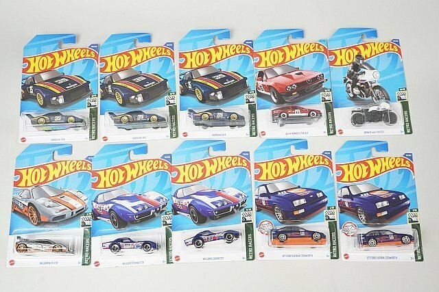 Hot Wheels ホットウィール PORSCHE ポルシェ 935 / '69 COPO コルベット / アルファロメオ GTV6 3.0 など10点セット