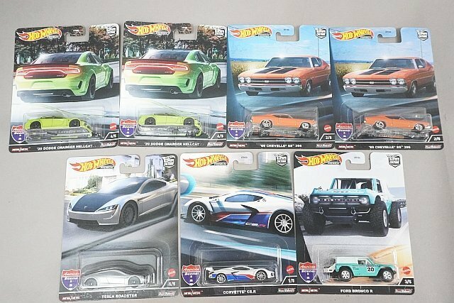 Hot Wheels ホットウィール アメリカン・シーン '20 ダッジ チャージャー ヘルキャット / '69 シェベル SS 396 など7点セット