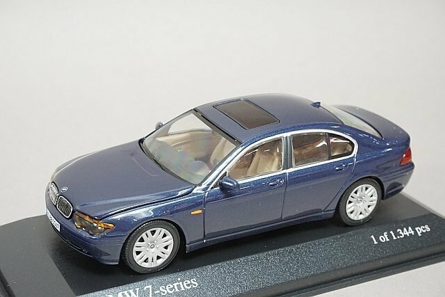 ミニチャンプス PMA 1/43 BMW 7 シリーズ 2001 ブルーメタリック 431020204