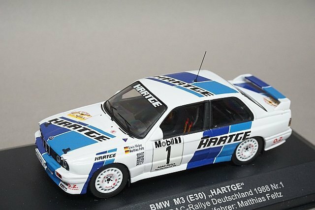 IXO イクソ 1/43 BMW M3 E30 HARTGE ADAC-Rallye Deutschland 1988 #1