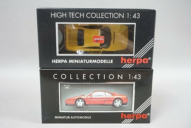 herpa ヘルパ 1/43 Ferrari フェラーリ 348 tb レッド / 348 tb イエロー 2点セット