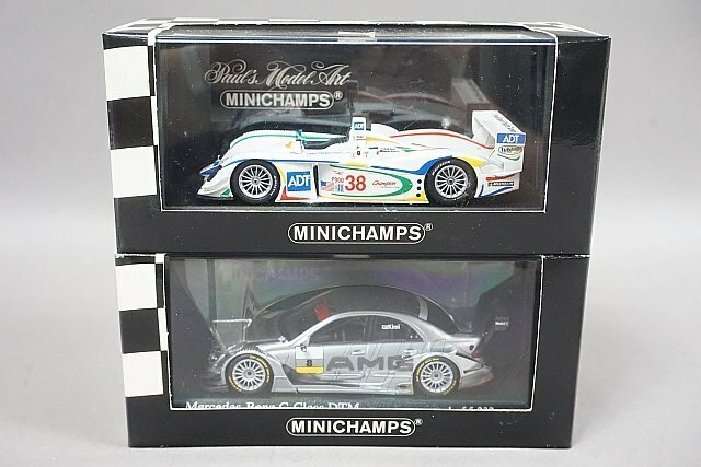 ミニチャンプス PMA 1/43 メルセデス・ベンツ Cクラス DTM Team AMG テスト 2004 #8 / アウディ R8 2002 #38 2点セット