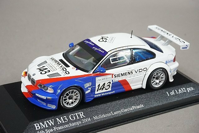 ミニチャンプス PMA 1/43 BMW M3 GTR 24h スパ 2004 #143 400042393